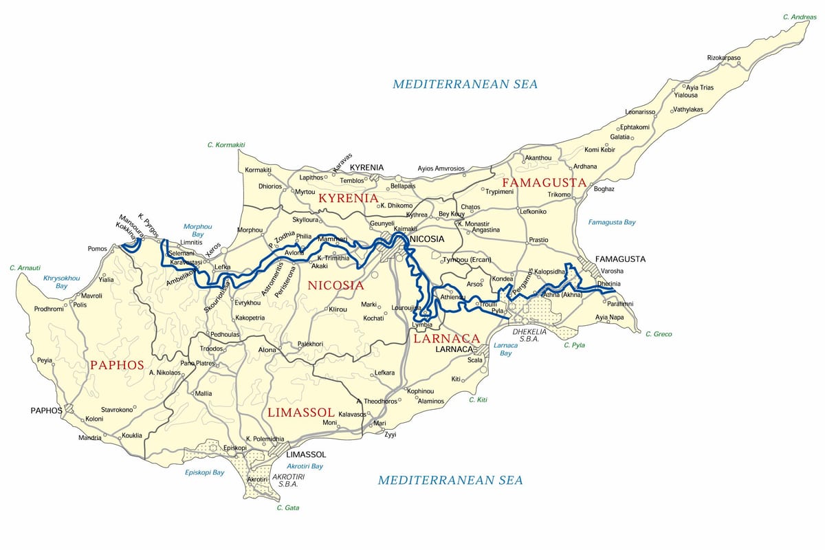 la universitat europea de Xipre mapa