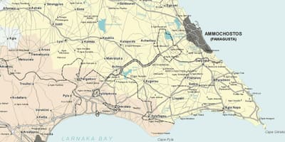 Mapa de ayia napa Xipre