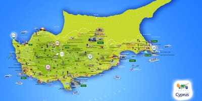 Mapa de lara beach Xipre