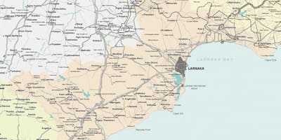 Mapa de larnaca (Xipre