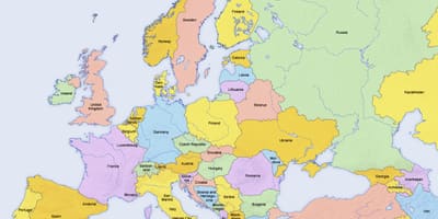 Mapa de Xipre i els països de l'entorn