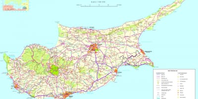 Mapa detallat de Xipre