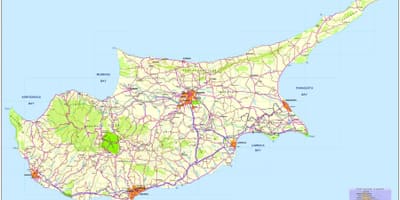 Mapa de les millors platges a Xipre