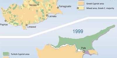 Mapa de turc de Xipre