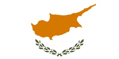 Mapa de Xipre bandera