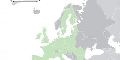 Mapa d'europa mostrant Xipre