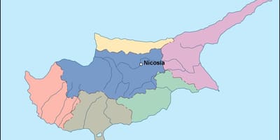 Mapa de Xipre vector