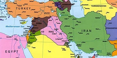 Mapa de Xipre orient mitjà