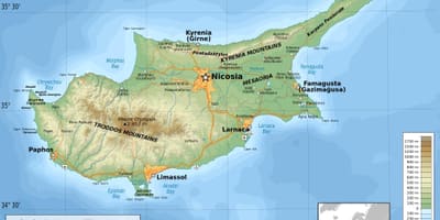Xipre geografia mapa