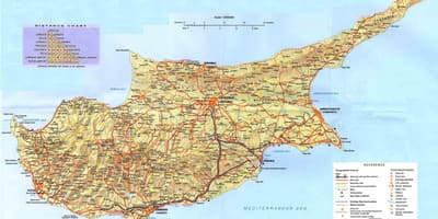 Xipre atraccions mapa
